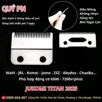 Lưỡi đơn Jukomi Titan 2025 cắt tóc cao cấp (đã mài xẻ) 