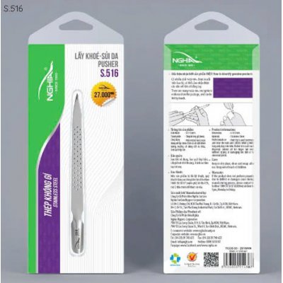 Kềm Nghĩa S.516 - Sủi Da Loại Nhỏ 2 Đầu Thép Không Gỉ