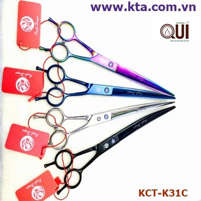 KÉO CẮT TÓC PURPLE DRAGON LƯỠI CONG SẮC MÀU KCT-K31C 8.0 INCHES